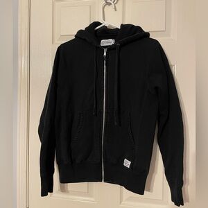 Black XS heavyweight cotton hoodie by muttonhead